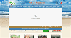 Desktop Screenshot of nallabeachresort.com